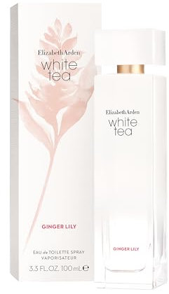 Elizabeth Arden – White Tea Ginger Lily Eau de Toilette Spray: Süßer, blumiger Duft mit Ingwerlilie, Weißtee-Extrakt und Madras-Holz Spritzig, sinnlich Für Wohlbefinden, 100 ml