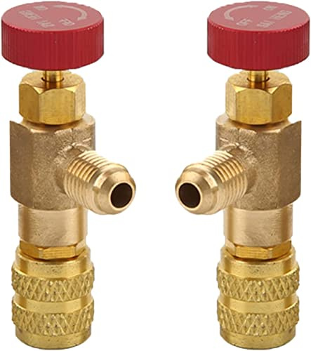 2 Stücke Klimaanlage Sicherheitsventil, Kältemittel Sicherheitsventil, Klimaanlage Kältemittel, Adapter R410A R22-Anschluss, Anschlussadapter für Klimaanlage, für Klimaanlagen-Durchflussventile