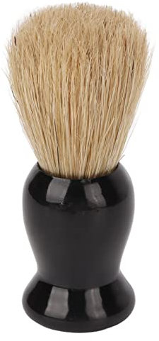 Pennello da Barba da Uomo in Schiuma, Pennello da Barba Sintetico Facile da Schiumare con Manico in Vernice Nera Lucida, Pennello Detergente Multiuso in Schiuma per Viaggi da Casa