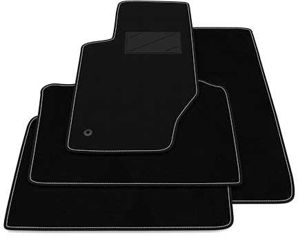 Fußmatten kompatibel mit Jeep Grand Cherokee WK 2005-2010 ohne Dekoration, personalisiertes Fußmatten-Set, Teppich-Set, Autoteppich
