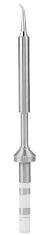 Artillery Ts100 Lötkolbenspitzen, Mini Stift Edelstahl Lötkolbenspitzen Ersatz Für Ts100 Digital Lcd Lötkolben, Keramik-heizkern, Silber, 1 Stück, Silber(TS100-JL02)