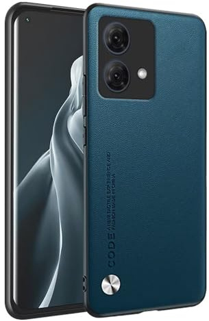 HONLEN Funda para Motorola Moto g84 (6.5 Inches) Carcasa de Negocios Respaldo de Cuero Zafiro
