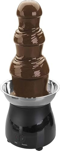 Suinga Fuente de Chocolate 3 Niveles 38 cm Acero Inoxidable con Función Calentamiento | Torre Fondue