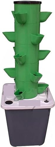FLTRGO Hydroponics Growing System Garden Hydroponic Soilless Cultivation Kits DIY Balcony Dimensional Planting Column Pp Colonization Cups Vegetable Grow Tower Indoor Garden