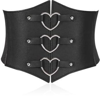 BEIBXHQQ Women's Elastic belt, Leather Dress belt, Vintage Clothing Accessories