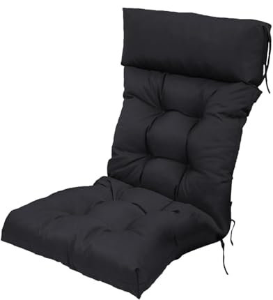 LYXLBX Auflage Hochlehner, Hochlehner Polster Auflage, Sitzkissen und Rückenkissen für Stühle, 125 X 55 cm Sitzpolster Polsterauflage Auflage für Stühle/Bänke In Haus und Garten Sitzkissen