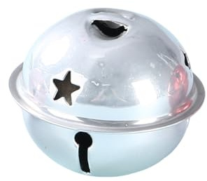 Hrlace Campanas grandes de 5 cm de Navidad para manualidades, campanas de colores, campanas de metal, gigantes, Jingle Bell, coloridas, para manualidades, Navidad, festivales, decoración del hogar,