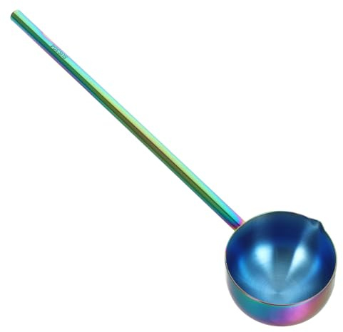 Amosfun Stainless Steel Spoon Ladle for Soup and Cooking Multi-use Ladle Long Handle for Home Kitchen Utensils