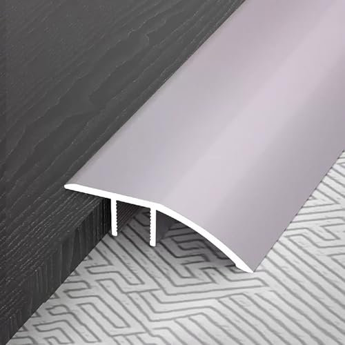 Raouoae Übergangsprofil Für Laminat Und Parkett Ausgleichsprofil Aluminiumlegierung 90 cm*3 Anpassungsprofil - Perfekte Lösung Für Höhenunterschiede(Lilagold,Breite: 4.2 cm)