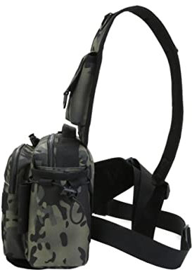 MUSISALY Multifunktionale Taille Tasche Angelgerät Fall Angeln Lagerung Tasche Dark Camo Angeln Tasche