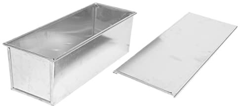 ANDRESLAD Toastbrot Backform Aus Metall Mit Deckel Kastenform Für Brot Und Kuchen Backen Antihaftbeschichtung Geeignet Für Bäckerei Und Restaurantgebrauch