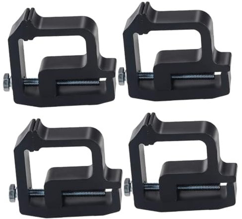 FELTECHELECTR 4pcs Truck Cap Mounting Clamps for Pickup Trucks Heavy Duty Clamp Replacement for