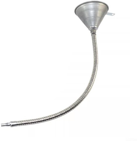 Besttoolifes Embudo de acero flexible de 370 mm y 630 mm con filtro para todos los aceites, agua, combustible diésel y otros líquidos (630 mm)