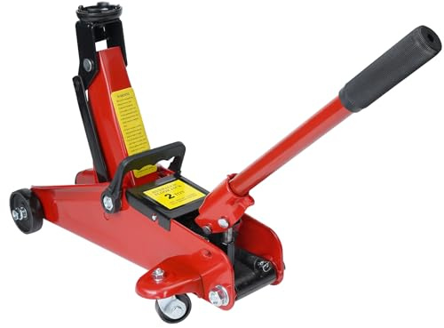 HYCHIKA Hydraulic Trolley Jack Hydraulic 2.0T Trolley Jack with Hydraulic Piston Quick Lift Pump, Hydraulic Jack, 135-320 mm Lifting Range for Saloon, SUV, Tyre Change Replacement