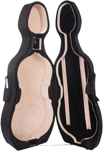 M-Case Cellokoffer aus Schaumstoff 1/4 Classic Schwarz, Schwarz-Beige
