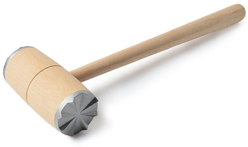 Wooden Meat Tenderizer Mallet Dual Side Tenderizer Meat Hammer Beater Steak Chicken Pounder Kitchen Cooking Mallet Manual Pounder Beef Poultry Hammer Tool