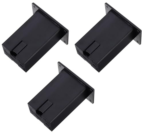ULDIGI Boîtier de Batterie pour Micro de Guitare Lot de 3 Compartiments Solides 9V Adaptés pour Équipement de Scène et Répétition