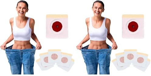 Abnehmen Patch, Slim Patch, 60 Stück Gewichtsverlust Aufkleber, fettverbrennung am bauch, Eimer Taille, Bauchfett Taille, Anti Cellulite, Schnelles Abnehmen nicht reizend (Packung mit 2)