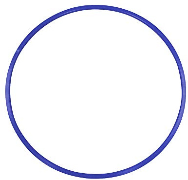 Grevinga® Gymnastikreifen aus Kunststoff (Blau, 80cm)