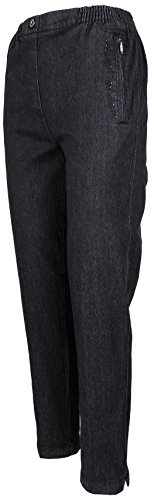socken-unterwaesche.de Karoline Damen Hose, Stretchjeans - Schwarz, Groesse: 26