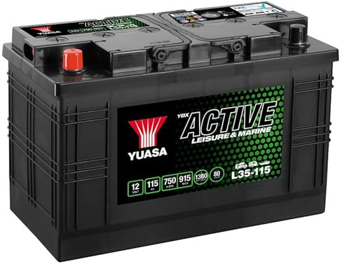 Yuasa L35-115 12V 115Ah 750CCA Maintenance Free High Performance Leisure & Marine Battery