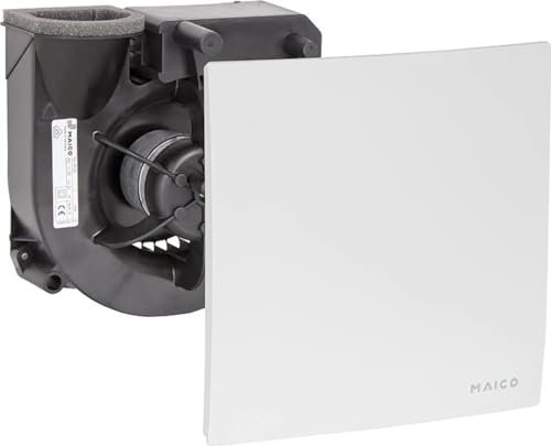 Maico - Original ER 100 VZ, 0084.0131 - Verzögerungszeitschalter, Ventilatoreinsatz mit Abdeckung & Filter, für Bad, Küche, Mehrfamilienhaus, Aufenthaltsraum, Esszimmer