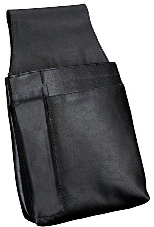 Alassio 42079 - Gürteltasche für Kellnerbörsen, aus hochwertigem Nappaleder, ca. 22 x 15 x 4 cm, schwarz