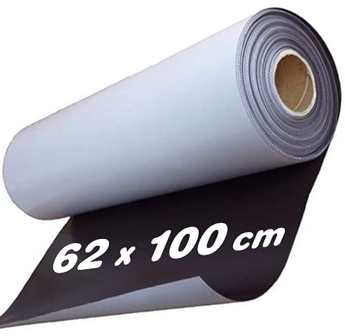 Magnetfolie selbstklebend roh braun 0,4mm x 62cm x 1m - Meterware - hält auf allen metallischen Oberflächen, flexible magnetische Folie