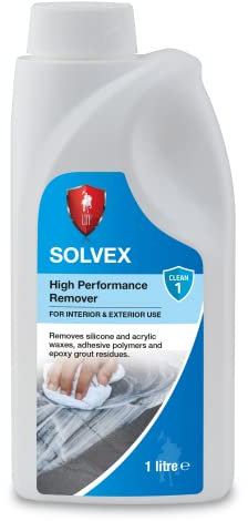 LTP Solvex - High performance remover of silicone, acrylic waxes, adhesive polymers and epoxy grout residues (1Litre)