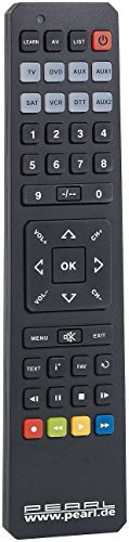 PEARL Lernende Fernbedienung: 8in1-Universal-Fernbedienung + Lernfunktion (Programmierbare, lernfähig, Anlernbare Funkfernbedienung)