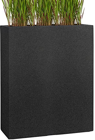 Pflanzwerk® Pflanzkübel Divider Granit Anthrazit 72x60x25cm *Frostbeständiger Blumenkübel* *UV-Schutz* *Qualitätsware*