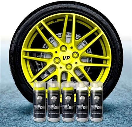 Sophisticauto Pacco Vernice Removibile Full Dip da 5 Giallo Fluo