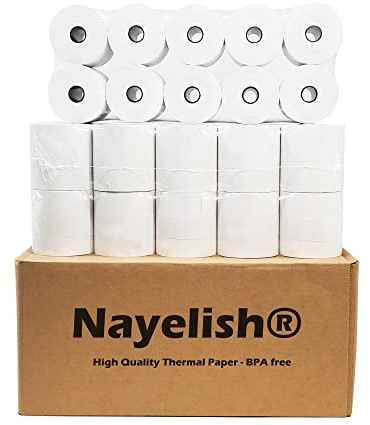 (50) 2 1/4 X 165' Thermal Paper for Sharp XEA507 XEA407 XEA207 ERA247 347 Sharp XE-A207, XE-A407 and XE-A507 Cash Register Paper Rolls, Thermal, 2 1/4 (58mm) X 165 Ft. Case of 50 Rolls