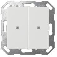 Gira KNX Taster Wippe 2f System 517327 mit Integriertem Busankoppler und Temperatursensor