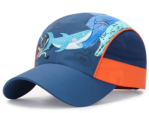 Casquette de Baseball Enfant Chapeau de Sport Séchage Rapide Chapeau de Maille Respirant Léger Casquettes Visière Anti UV été Cap Garçon pour Golf Running Foot-Ball Pêche Alpinisme
