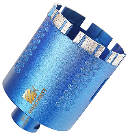 Diamond Core Drill Bit,BRSCHNITT 3 Inch Laser Welded Diamond Hole Saw with 5/8-11 Thread for Granite Marble Solid Block Stone Reinforced Concrete,Dry or Wet Drilling (75mm)