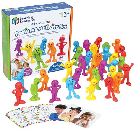 Learning Resources All About Me Aktivitätsset Gefühle – 54 Teile, ab 3 Jahren, sozio-emotionale Lernspiele für Kleinkinder, Kommunikationsspiele für Kinder, Mehrfarbig