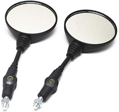 Aiuphing Specchietti Moto Manubrio 7/8 22mm Universale Omologati, Rotondo Pieghevole con Accessori Retrofit per Scooter, 2 Pezzi
