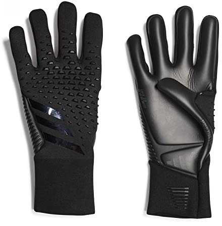 adidas Unisex Goalkeeper Gloves (W/O Fingersave) Predator Pro Goalkeeper Gloves, Black/Black/Black, HN3347, 6