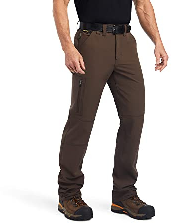 ARIAT Men's Rebar M5 Straight DuraStretch DriTEK Softshell Straight Pant, Wren, Size 28L x 30W