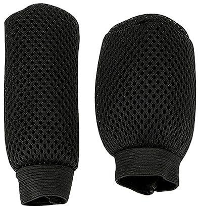 Couverture de pommeau de levier de vitesse de voiture,Couvercle de frein main Universel,Tissu respirant Couverture de frein à main Protection de pommeau de levier de vitesse antidérapante (Black)