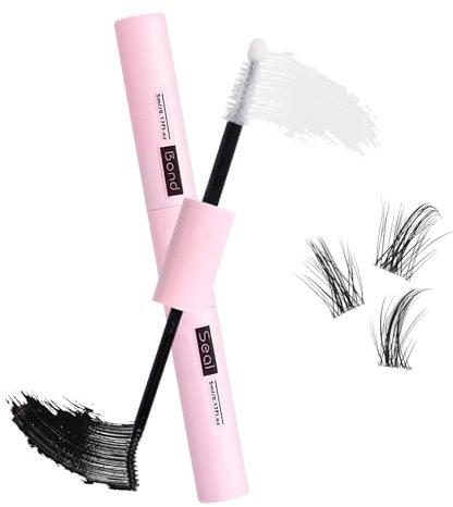 Lash Bond and Seal Cluster Eyelash Lashes Glue for Individual DIY Eyelash Extensions Lasting Strong Hold Waterproof 2 in 1 Mascara Eyelash Extension Glue