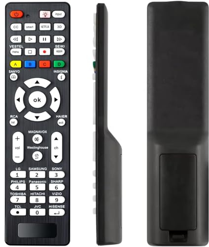 Universal TV Remote Repacement Control for Samsung,LG, Sony, Sharp, Vizio, Philips, Toshiba, Hitachi, Sanyo, JVC, TCL, Hisense, Vestel, Seiki, Insignia, Magnavox, haier, Panasonic All Series TV