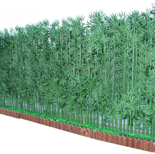 Künstlicher Bambus-Baum, Sichtschutzzaun für Terrasse, Kunstpflanzen, Trennwand für Salon und Balkon, dekorativer Sichtschutz für Empfangsraum und Decklandschaftsbau, 80 x 100 cm
