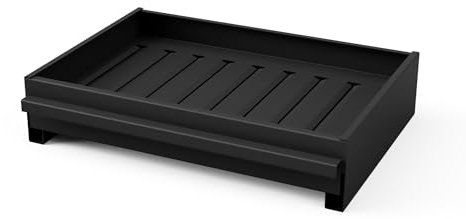 MF - Parrilla de Carbón con Cajón Recoge Cenizas para Barbacoa - Plan 0 Metal Rack 47x33x10 cm