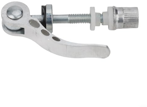 Collier de serrage à dégagement rapide pour tige de selle de vélo en alliage d'aluminium robuste pour un réglage facile (blanc)