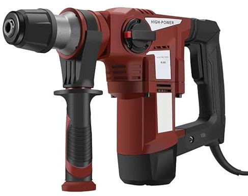 Trapano a percussione K66 Martello elettrico a doppio scopo interamente in rame, piccone elettrico, trapano a percussione multifunzionale, utensili professionali di livello industriale(Standard suit)