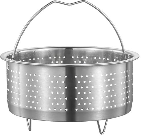 Cuiseur vapeur en acier inoxydable 304 (20 cm) - Insert vapeur universel pour casseroles, autocuiseurs et induction - Pour légumes, fruits, œufs, passe au lave-vaisselle