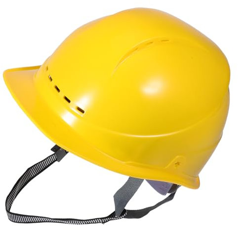 Operitacx Gelber Bauhelm Mit Verstärktem Aufprallschutz Belüftet Und Leicht Sicherheitshelm Für Erwachsene Baustellen