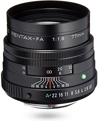 Pentax SMC FA - Obiettivo 77 mm f1.8, nero (7/6, 31,5°, trasparente, nero, 4,82 cm, 4,9 cm)